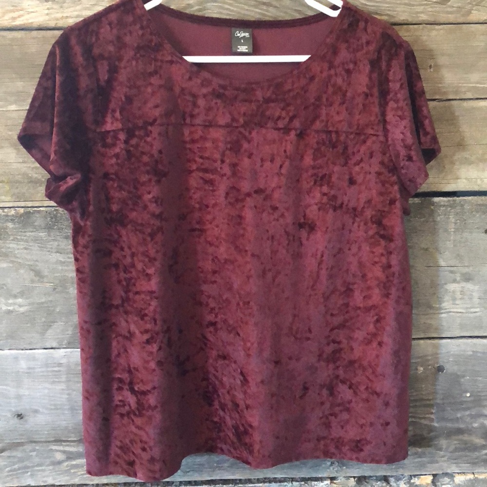 Maroon Velvet Shirt